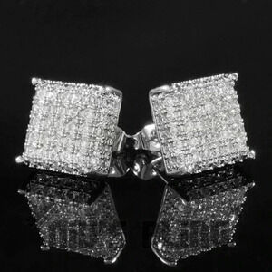 New Sim. Diamond 925 Silver Studs
